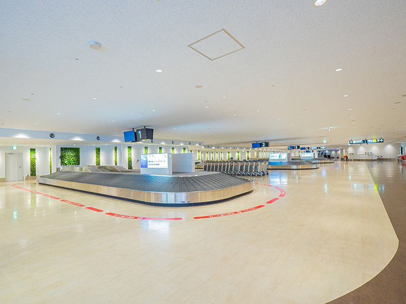A picture of the Baggage Claim Area 