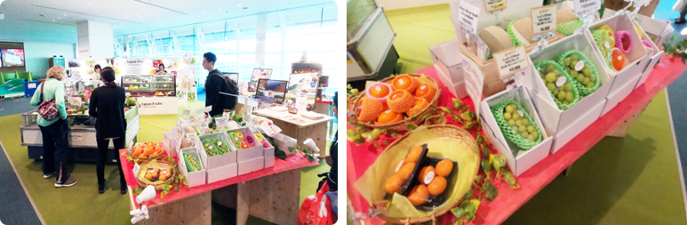 羽田空港における販売の様子